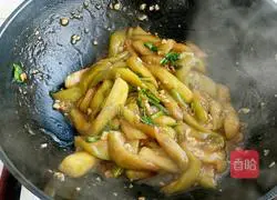 Illustration of braised eggplant strips 7