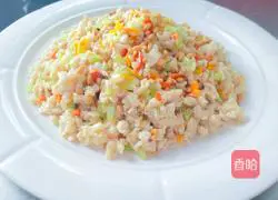 Illustration of how to make chicken and rice with pine nuts 6