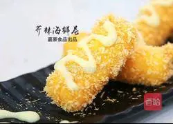 Illustration of how to make spicy seafood rolls 9