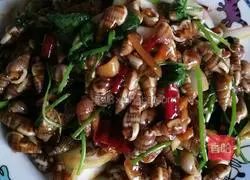 Illustration of how to stir-fry sea snails 4