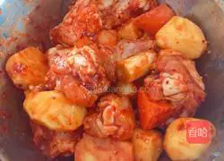 Illustration of Korean spicy chicken stew 4