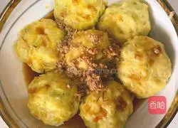 Illustration of how to make tofu and onion meatballs 11