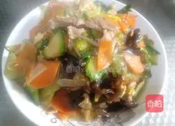 Illustration of how to make stir-fried pork and vegetables 8