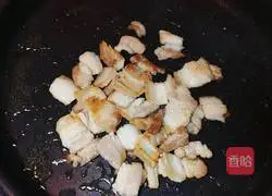 Illustration of how to make stir-fried pork belly and stir-fried cauliflower 5