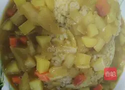 Illustration of how to make curry rice 4