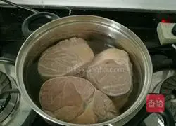 Illustration of how to make water beef with bones 2