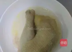 Illustration of how to eat a chicken 2 (scallion chicken) 3