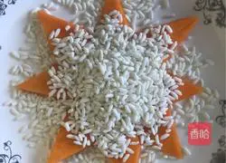 Illustration of how to make glutinous rice pumpkin 4