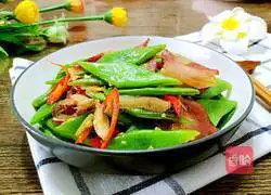 Illustration of how to make fried kidney beans with bacon 11