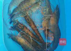 Illustration of how to make fried broccoli with shrimp balls 2