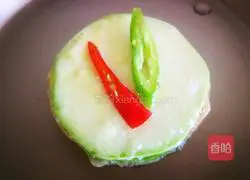 Illustration of Korean style fried melon stuffed with meat 12