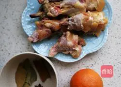 Illustration of how to make orange chicken legs 1