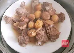 Illustration of how to make chestnut steamed pork ribs 7