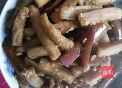 Illustration of how to make eggplant with minced meat 6