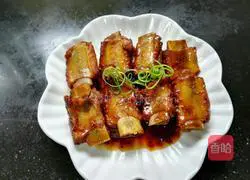 Illustration of how to make orange pork ribs 9