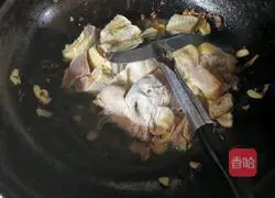 Cooked Chicken Stew Illustration of how to make potatoes 5