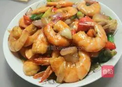 Illustration of Stir-fried Shrimp 6