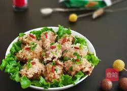 Illustration of how to make glutinous rice steamed pork ribs 13
