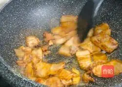 Pork belly vermicelli Illustration of how to make stewed tofu 6