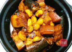 Illustration of how to cook eel with pork 5