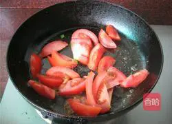 Burned tomatoes Illustration of how to make tofu 7