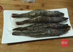 Illustration of how to make garlic vermicelli and open-back shrimp 3