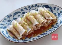 Illustration of how to make crystal pork radish rolls 8