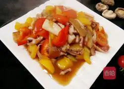 Illustration of how to make fried squid with pepper 10