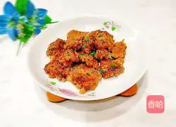 Fried crispy pork Meat cooking illustration 1