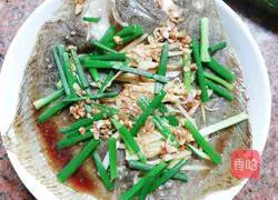 Illustration of how to make steamed turbot fish 5