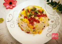 Illustration of how to make sausage fried rice 10