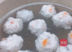 Illustration of how to make fresh and tender squid balls for baby food supplement 7