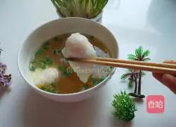 Illustration of how to make poached eggs in soup 6