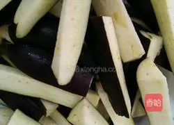 Illustration of how to make eggplant and beans 2