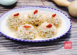 (Steamed vegetables) Pearl Meatballs Recipe Illustration 13