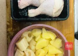 Illustration of how to make chicken leg stew 1