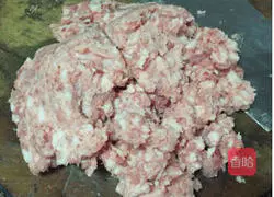 Illustration of how to make egg roll meat 1