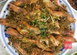 Illustration of how to make steamed prawns with garlic vermicelli 5