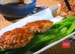 How to make cabbage sum and lotus root cake Illustration 10