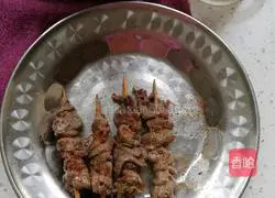 Illustration of homemade mutton skewers 6