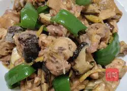 Illustration of how to make stir-fried chicken with mushrooms 7 