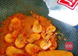 Illustration of braised prawns (sweet and sour taste) 7