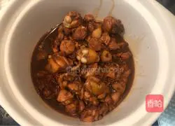 Illustration of braised chicken and rice 8