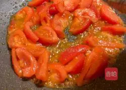 Illustration of how to make tomato scrambled eggs 8