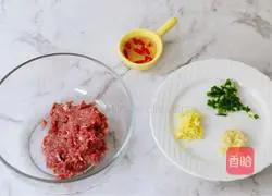 Bitter Melon Illustration of how to make stuffed meat 2