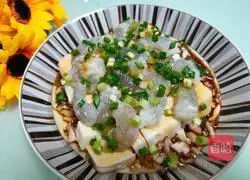 Illustration of how to make steamed tofu with prawns 9