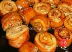 Nine rolls of large intestine recipe illustration 3