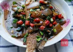 Illustration of how to make spicy fish with perilla 5