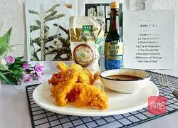 Illustration of how to make fried chicken nuggets crispy on the outside and tender on the inside 11