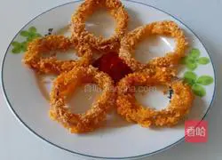 Illustration of how to make fried onion rings 7